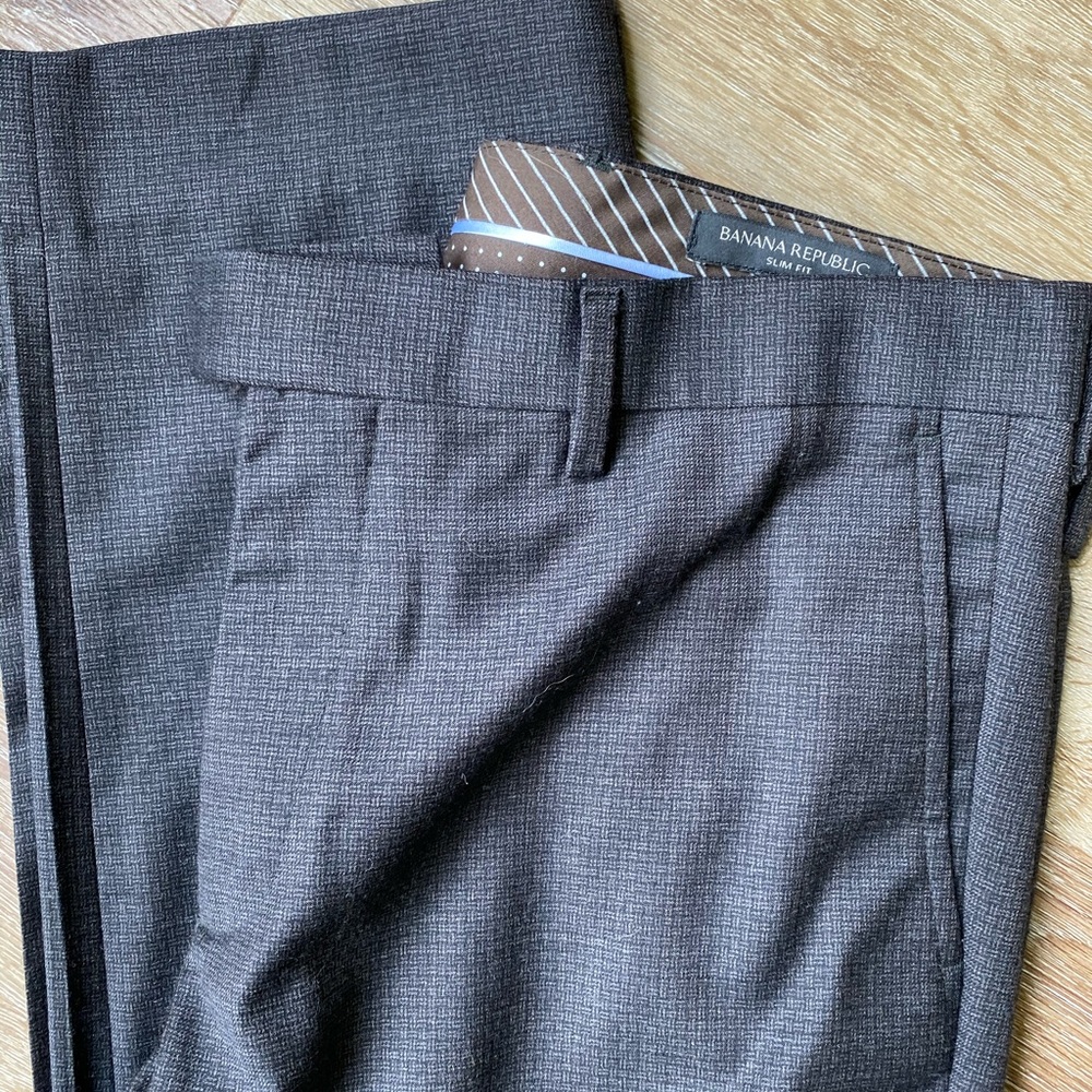 Men’s Slim Performance Stretch Wool Pant
